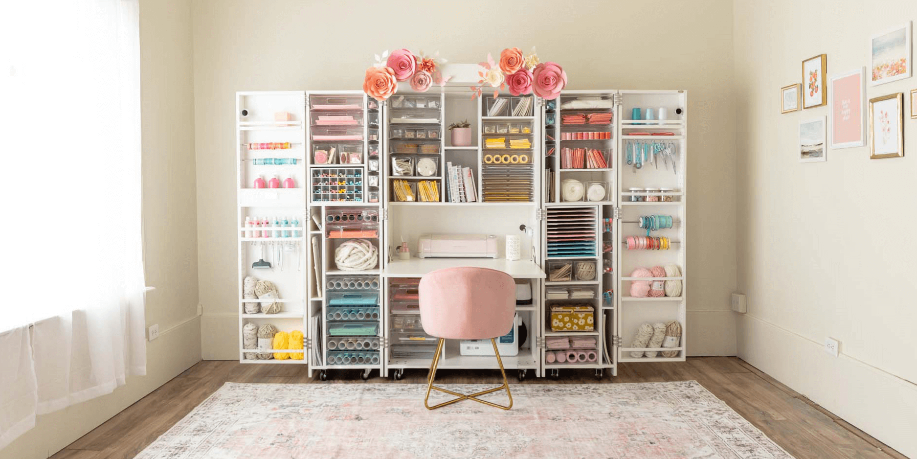 DreamBox Craft Station by Craft Room Hides Within a Cabinet