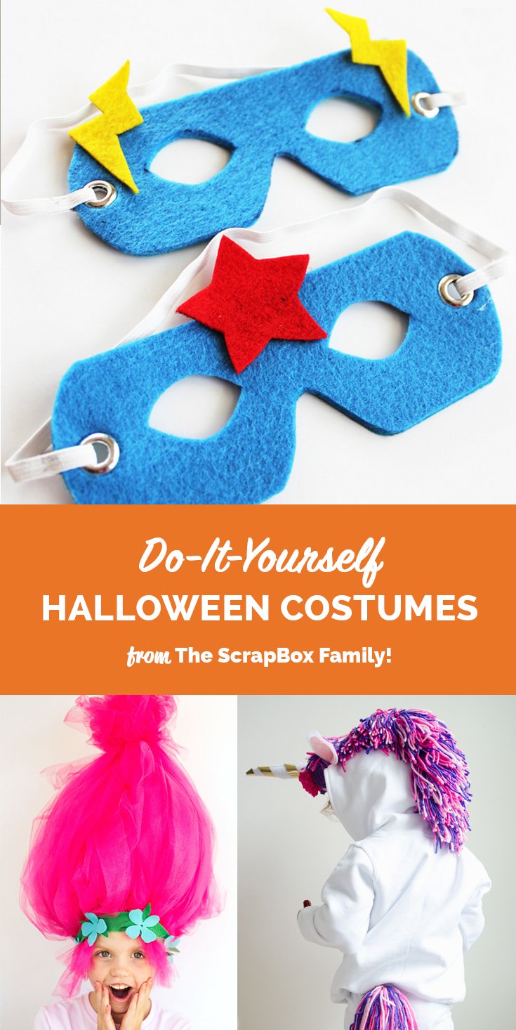 DIY Halloween Costumes from the ScrapBox Family