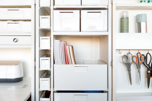 storing & organizing craft paper in your dividrawers