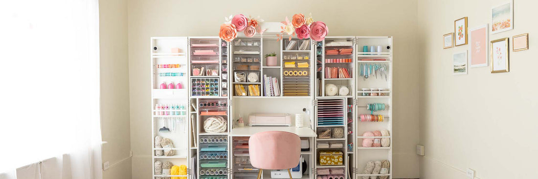 Small Space Organization  The Ultimate Craft Room w: Michaels