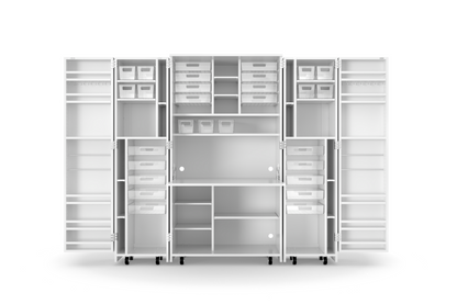 DreamBox - White storage system with shelves and drawers on a white background. - 26818913468478