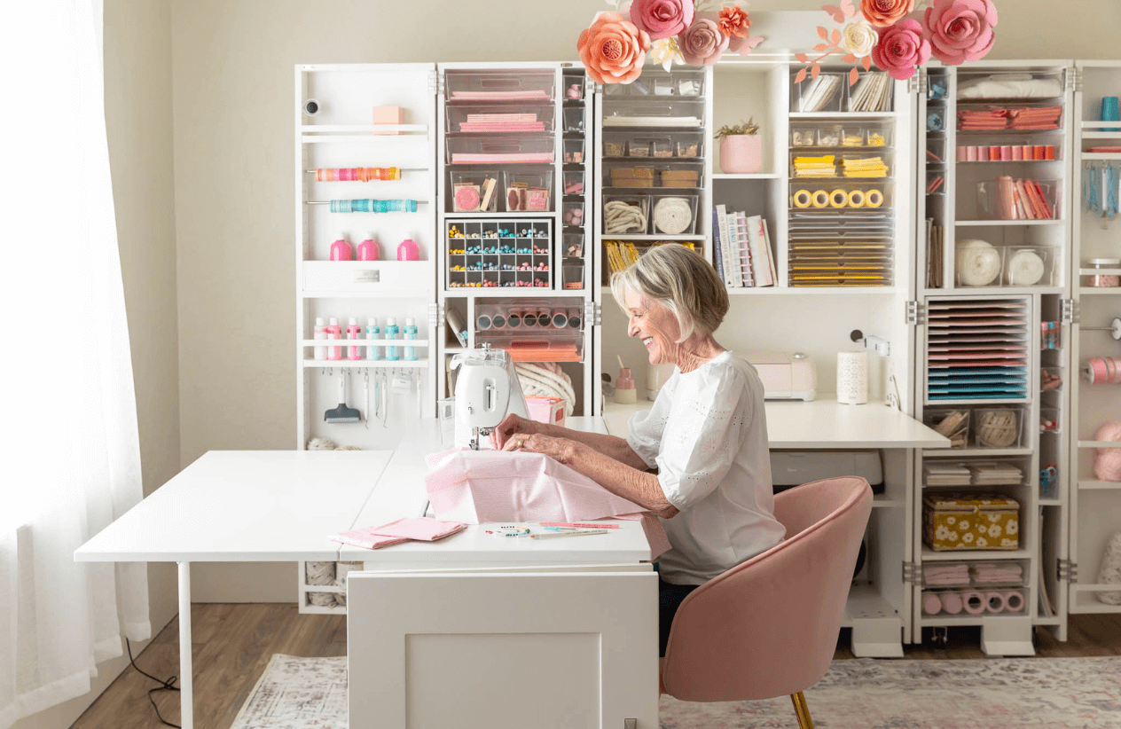 How to: Sewing Sanctuary  Sewing station, Sewing nook, Sewing rooms